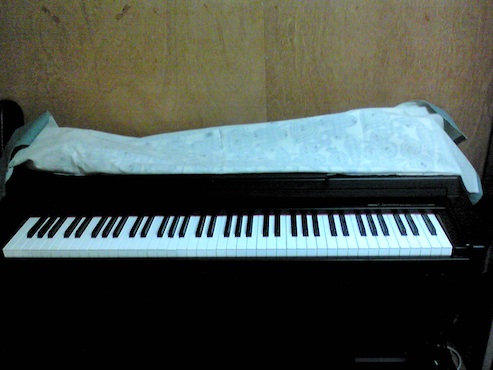 譜面台を立てた状態